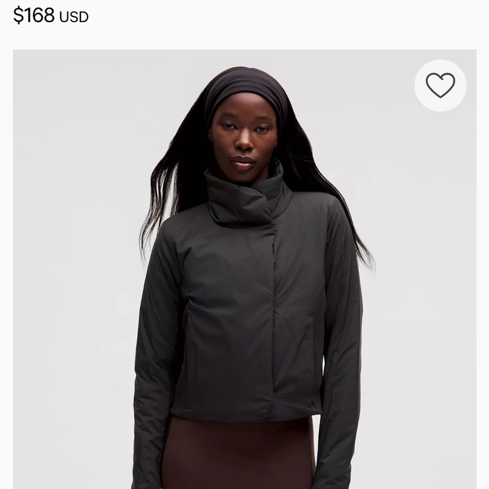 lululemon athletica city sleek Black Jacket size 10